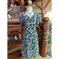 ราคา เดรสงานปักฉลุทั้งชุด มีเชือกผูกเอว ป้าย SUGAR CANDY ไซส์ XL COD (1733450615553820031)