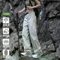 ราคา Women's Cargo Pants Spring Autumn Outdoor Windproof Water-Resistant Petite Sports Hiking Couple Mountaineering Soft Shell Softshell Pants (1733097337588057757)