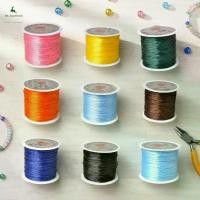 ราคา 40 เมตรต่อม้วน เชือกยืดกลมสีดำขาวสำหรับทำสร้อยข้อมือ DIY สร้อยคอ เชือกไนลอนสำหรับร้อยลูกปัด เครื่องประดับ (1733389468669346907)