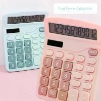 ราคา [COD] 12 Digits Electronic Calculator Solar Calculator Dual Power Supply Calculator for Home Office School Financial Accounting Tools (1733152350565664190)