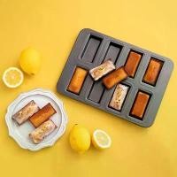 ราคา ถาดอบขนมเค้ก อบคุกกี้เฟอร์นันนวัวร์(Fernanxue Baking Pan) แม่พิมพ์ขนมรูปสี่เหลี่ยมผืนผ้า 8 หลุม เคลือบ Non-stick สีดำ (1733459942480185066)
