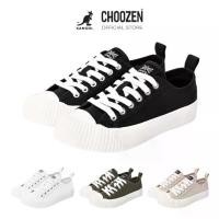 ราคา Certified productsKANGOL Sneaker unisex รองเท้าผ้าใบ รุ่น Cookie ผูกเชือก สีดำ, ขาว, กากี, เหลือง, เขียว 69522001 (1732871459538634054)