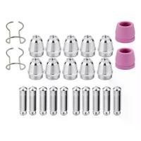 ราคา 24pc Plasma Cutter Torch Consumables Tip Kit For SG-55 AG-60 WSD-60 for CUT50 60 (1733306236418885629)