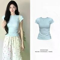 ราคา เสื้อยืดแขนสั้นผ้าฝ้ายแท้ 240GB สีพื้นสำหรับผู้หญิง ทรงเข้ารูป คอกลม binder เสื้อ กันหนาว อาดิดาส เสื้อ กันหนาว นาโน လ က ် ရ ှ ည ် ခ ါ း တ ိ ု girl lee เสื้อ กันหนาว (1733363239476823486)