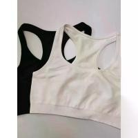 ราคา 2025 One Piece Free Shipping No Pads Double Layer Chest Binder Black White Women Plus Size Sports Bra No Underwire Student Bra Vest Elastic (1733354379878565836)