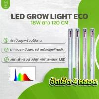 ราคา [COD] [Tiktok]SET หลอดไฟ LED GROW LIGHT ECO 4หลอด 18W ยาว120 cm. หลอดไฟปลูกพืช , ปลูกผัก, ปลูกต้นไม้ (1732944529374807514)