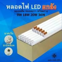 ราคา มอก 1955-2551 ชุดหลอดไฟพร้อมราง T8 FULL SET ยกลัง 24หลอด 9W 18W 20W 36W แสงสีขาว Daylight 6500K ความยาว 60cm Lumen 1050lm ใช้ไฟบ้าน AC150-265V ประหยัดพลังงาน (1730651904113936615)