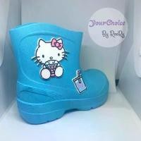 ราคา สินค้าขายดี Flash Sale รองเท้าบูทเด็ก Hello Kitty คิตตี้ ลิขสิทธิ์แท้ รองเท้าบู๊ทเด็กผู้หญิง สีพาสเทล กันน้ำ กันฝน KTL483 (1732869826051605994)