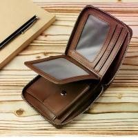 ราคา Flash Sale ลดราคา Laber Lee กระเป๋าสตางค์หนัง ใบสั้น มีซิป ขนาดเล็ก ใส่เหรียญได้ สําหรับผู้ชาย (1732851956332135854)