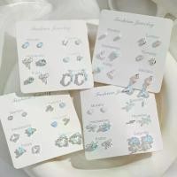 ราคา 202525 Year Ocean Blue Butterfly Star Earrings Set For Women, Light Luxury Fashionable Earrings, Elegant Versatile Refreshing Petite Ear Jewelry (1733459421144123326)