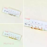 ราคา Motta Earring Set ต่างหูเซตชุบทองคำขาว ต่างหูเงินแท้ 100 เปอร์เซ็นต์ (1733248339658376677)