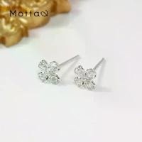 ราคา Motta Silver Earring ต่างหูติดหูเงินแท้ ดอกไม้สุดหวานประดับเพรช ขายร้อน (1732757046725674636)