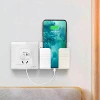ราคา [COD] Mobile Phone Wall Holder For Iphone Xiaomi IOS Universal Cellphone Charge Hook Hanging Stand Bracket Hooks Charging Dock (1733223601500685666)