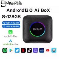 ราคา Carlinkit CarPlay Ai Box กล่องทีวีไร้สาย Android 13 8+128GB QCM 8-Core 6225 Android Auto YouTube Netflix อุปกรณ์เสริมรถ (1733101899157374505)