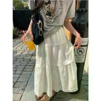 ราคา Spring and Summer Sweet Cake Layer Embroidered Lace Pear-Shaped Skirt Women's Fresh All-Match A- line Midi Skirt Women (1732952118656337754)