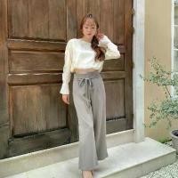 ราคา SHUUXME Ribbon pant (กางเกงขายาวเอวสูงพร้อมเข็มขัดโบว์) (1733191307518117783)