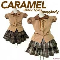 ราคา mayylody CARAMEL ribbon Shirts เสื้อเชิ้ตคอบัว เเขนตุ๊กตา โทนน้ำตาล สไตล์เกาหลี สุดฮิต ️ เสื้อสีน้ำตาล จัดส่งเฉพาะจุด เสื้อคนละครึ่ง (1733396380182480715)