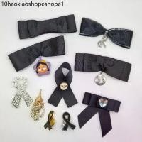 ราคา Black ribbon brooch เข็มกลัดไว้อาลัย เข็มกลัดริบบิ้นดำ crybaby ร้องไห้ so sad กิ๊ฟดำ กุหลาบดำ (1733101734708676112)