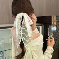ราคา 2025 New Korean Lace Ribbon Hair Clip for Women Elegant Bow Hair Clip Clamps Hairpin Barrettes Ponytail Hair Accessories Headwear (1733086829986743481)