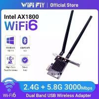 ราคา Wifi6e Intel AX1800 บลูทูธ 5.4 Dual Band 2.4G/5.8GHz WiFi Card 802.11 PCI Express เครือข่ายไร้สายอะแดปเตอร์ PC คําแนะนําการขายที่ร้อนแรงในเดือนนี้ (1732744572304131927)