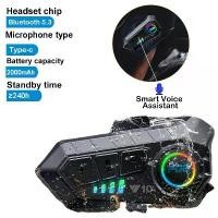 ราคา (COD) Bluetooth 5.3 Helmet Headset Wireless Hands-free Call Phone Kit Motorcycle Waterproof Earphone MP3 Music Player Speaker for Moto (1733466183017989252)