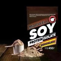 ราคา [เก็บเงินปลายทาง] 1 Packet of Soy Protein Isolate, Marwell Soy Protein Isolate Chocolate, Size 450 Grams, Lean, Fit Body, Satiating, Increases Muscle. (1733442789142005222)