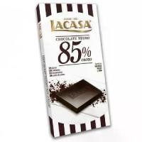ราคา [พร้อมส่ง] ลาคาซ่า ดาร์กช็อกโกแลตบาร์ 85% ขนาด 100 กรัม - 85% Dark Chocolate Bar 100g Lacasa brand (1732852906639853316)