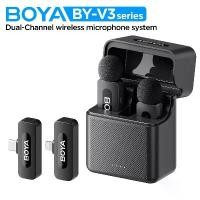 ราคา [COD] BOYA BY-V3 Wireless Lavalier Lapel Mini Microphone for iPhone Android Smartphone PC puter Live Streaming Youtube Recording (1733456633083168098)