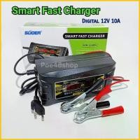 ราคา เครื่องชาร์จแบตเตอรี่ SUOER Smart Fast Charger 12V 10A ชาร์จแบตเตอรี่แห้ง แบตเตอรี่รถยนต์ รถมอเตอร์ไซด์ รุ่น SON-1210D+ คําแนะนําการขายที่ร้อนแรงในเดือนนี้ (1733432038011471165)