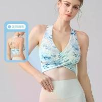 ราคา New Printed Sports Bra for Women, Stylish Yoga Wear, Halter Neck, Beautiful Back, Vest Top, Outerwear, Fitness Bra (1733462444009358781)