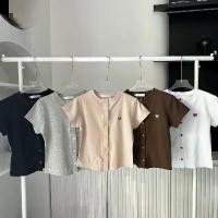 ราคา Baby Heart เสื้อยืดงานปักกระดุมหน้ามีไซต์พร้อมส่ง (1733173987024733191)