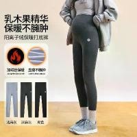 ราคา (COD) Winter New Thickened Maternity Leggings for Outer Wear, Plus Size High Waist Hip-Lifting Yoga Pants, Fleece-Lined Warm Shark Pants (1733394434274133308)