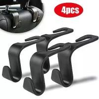 ราคา EcoDrive Gear 1/4Pcs Car Headrest Hooks Hanger for Bags Seat Back Organizer Holder Clips Auto Fastener Hooks Car Storage Interior Accessories (1733466168201151703)