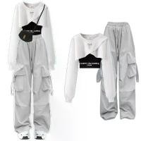 ราคา ชุดกางเกงคาร์โก้สไตล์สาว Melard Salt Series แฟชั่นผู้หญิงฤดูใบไม้ร่วง เสื้อสเวตเตอร์สองชิ้นยอดนิยมในอินเทอร์เน็ต ช ุ ด แ ด ง ช ุ ด ขา ว (1733189010029446488)