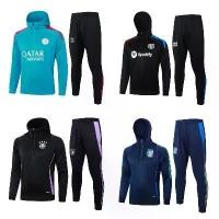 ราคา 2025 Paris Chelsea Barcelona Real Madrid Ajax Italy Football Hooded Half-Zip Jacket Training Quick-Dry เสื้อ บอล สวนป่า เขา ชะ อางค์ (1733061708732925246)