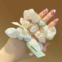 ราคา Scrunchie ที่คาดผมยางยืดสูงยางสีขาวยางรัดผมหญิงเชือกผูกผมคุณภาพสูงเชือกผูกผมยางรัดผมใหม่ (1732227021363055276)