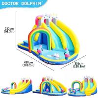 ราคา สไลเดอร์บ้านลมเป่าลม ปราสาทเด็ก พร้อมสระน้ำ ของเล่นกลางแจ้ง ขนาดใหญ่ เหมาะสำหรับเด็ก เล่นได้หลายคน แข็งแรง ปลอดภัย water slide (1733398914135525268)