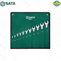 ราคา SATA ประแจแหวนข้างปากตาย ชุดประแจแหวนข้างปากตาย ชุดประแจ ประแจ 11ตัว/ชุด 11Pc. Full Polish Combination Wrench Set, S.A.E (1732926115489744023)