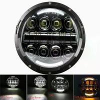 ราคา [ส่งฟรี] Wholesale from Thailand LED headlight 300W round high low 7 inch DRL Halo angle eyes LED headlight for Jeep off-road ATV Halley Yamaha motorcycle (1733387399070975922)