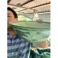 ราคา อ่างล้างหน้าเซรามิค อ่างเซรามิกแบบเจาะรูแล้ว อ่างใบใหญ่18นิ้วแบบเจาะรู ลายมังกรศิลาดร เนื้อสโตนแวร์ stoneware ceramic ออกใบกำกับภาษีได้ (1732995727268808545)