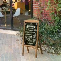 ราคา [พร้อมส่ง] กระดานดำ กระดานดำลบได้ กระดานดำขาตั้งพื้น Single-side A Frame Wood Menu Message Board Magnet Display Blackboard Chalkboard ป้ายตั้งหน้าร้าน ป้ายเขียนเมนู กระดา (1732888882176820697)
