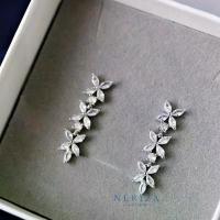 ราคา Neriza Jewelry/ ต่างหูระย้าเพชรประกบประกายเทียบเท่าเพชรแท้ NE161 สินค้าขายดี (1733470892721735534)