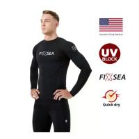 ราคา ♥(เน้นUV) เสื้อดำน้ำ ผู้ชาย เสื้อว่ายน้ำแขนยาว เสื้อว่ายน้ำผู้ชาย FIXSEA✦ (1733193008359769160)