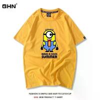 ราคา ส่งฟรี- เสื้อยืดคอกลมT-shirt เสื้อยืดแขนสั้น พิมพ์ลายการ์ตูนมินเนี่ยน Secret Room Big Escape ทรงหลวม สไตล์สตรีท สําหรับผู้ชาย แ (1733215552898893217)