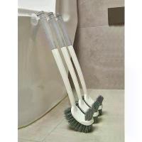 ราคา Long Handle Bathroom Brush, Suction Cup Type, No Holes, Wall Mounted, Double-Sided Elbow, No Dead Corners, Squat Sink Cleaning (1733341624175724488)