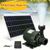 ราคา 800l/h DC 12V Brushless Solar Water Pump 20W Solar Panel Pump Fish Pond Garden (1732879660875810274)