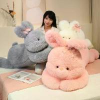 ราคา ตุ๊กตากระต่าย โบว์สีชมพู หมอนกระต่าย ตุ๊กตาที่นอน ของขวัญสำหรับเพื่อนๆ กระต่ายปลอม ของเล่น Rabbit toys (1733307857974560036)