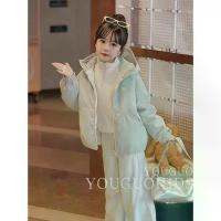 ราคา Girls' Jacket Autumn Winter 2025 New Fashionable Children's Coat Girl's Down Cotton Jacket Winter Big Kids Cotton Coat (1733477365182006462)