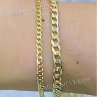 ราคา สร้อยข้อมือเงินแท้92.5%Italyชุบ2กษัตริย์ ลายเลสCubeตัดลาย ขนาด4.5x1.2mm. เส้นใหญ่ (1731913974191129610)