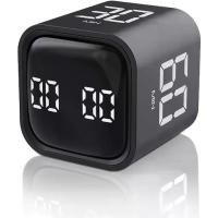 ราคา Digital Cube Timer Adjustable Sound & Vibration Rotation Kitchen Timer 5/10/30/60 Minutes Countdown Productivity Timer Silent Alarm Work Study Kitchen Cooking Timer (1733327190675588282)